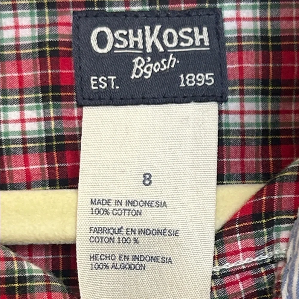 502. OshKosh B'gosh Multicolor Plaid Button Down Shirt
